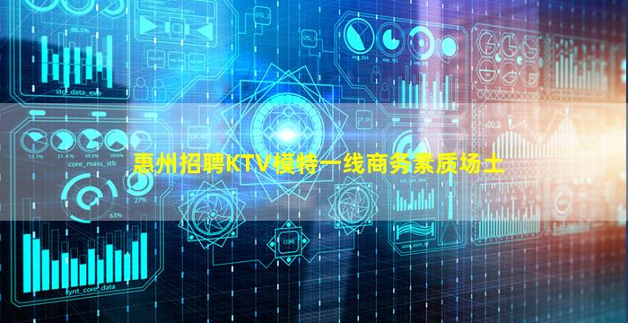 惠州招聘KTV模特一线商务素质场土